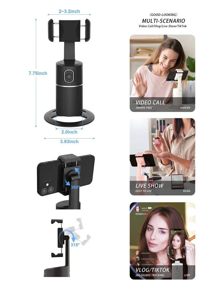 Produktnamn - Smart automatisk ansiktsspårande tripod