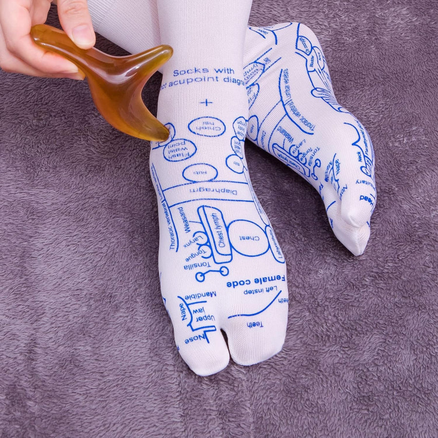 Produktnamn - Reflexologistrumpor med triggerpunktmassageverktyg